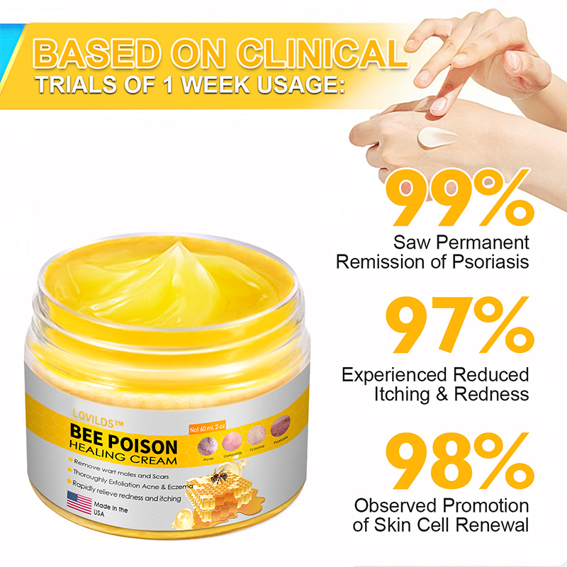 LOVILDS™ BEE POISON Skin Cream(👨⚕AAD Recommended),for Remove Warts, Acne and Scars