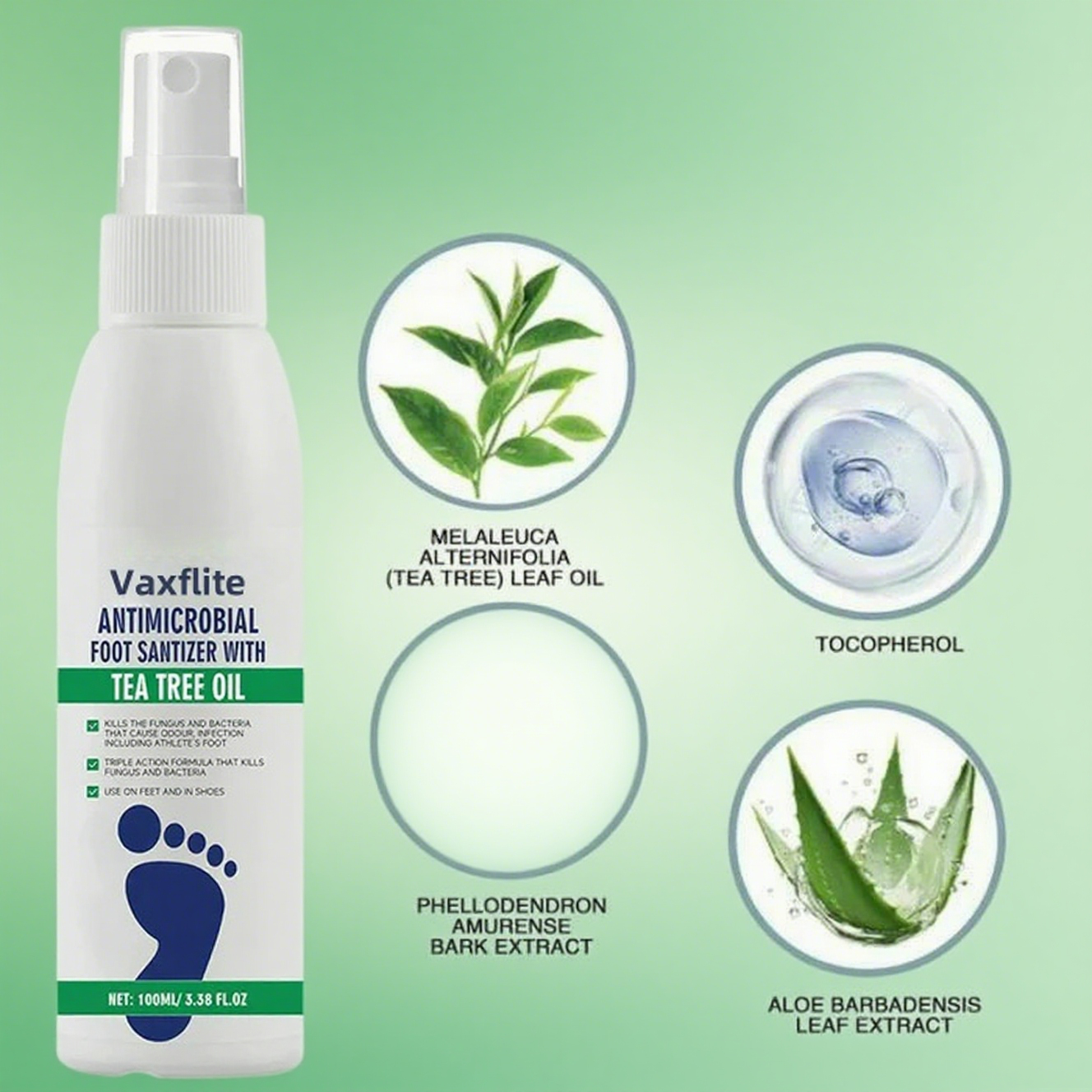 New User Offerđ„Tea Tree Oil Foot Care Spray â Premium Foot & Nail Moisturizer, Odor Eliminator, and Crack Relief Solution
