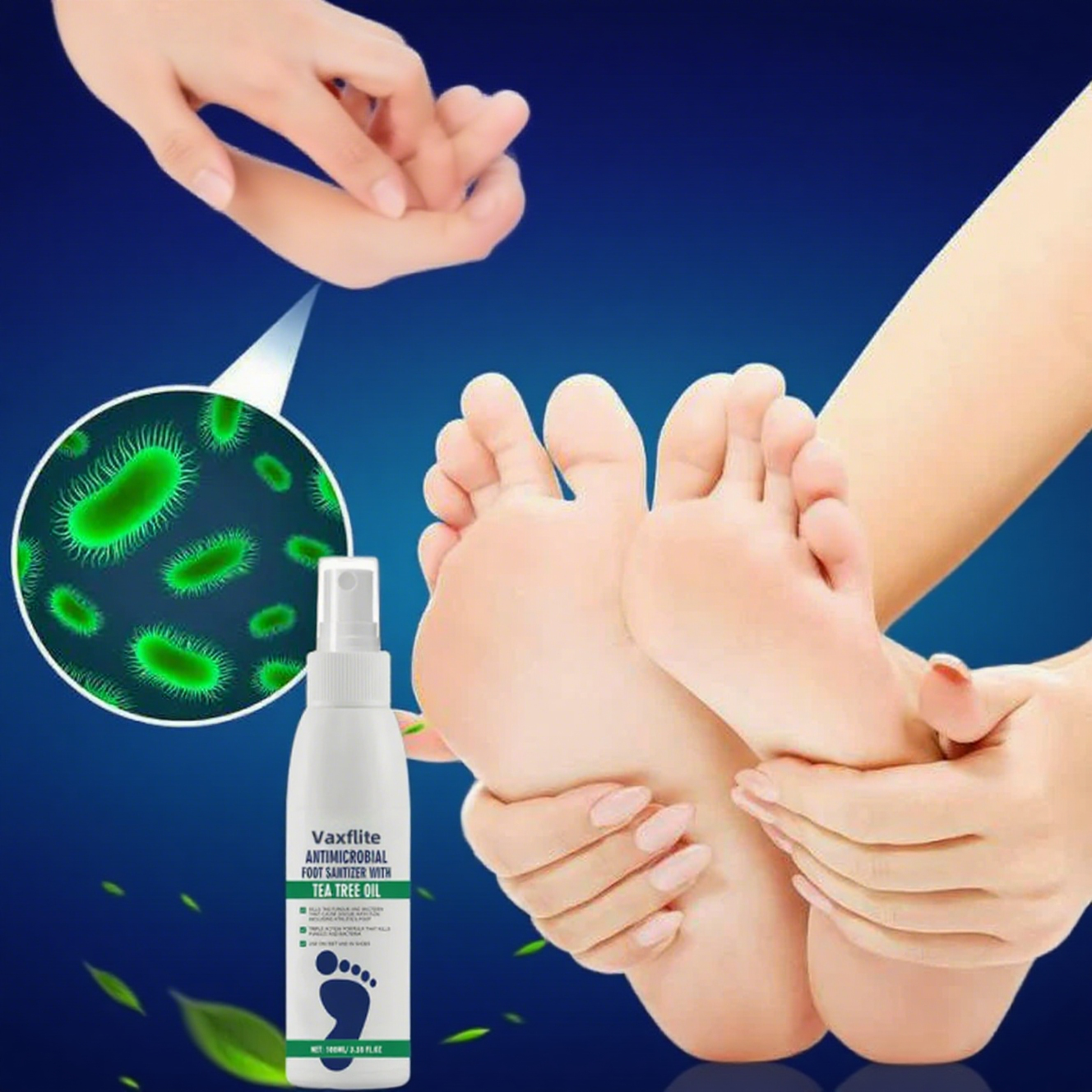 New User Offerđ„Tea Tree Oil Foot Care Spray â Premium Foot & Nail Moisturizer, Odor Eliminator, and Crack Relief Solution