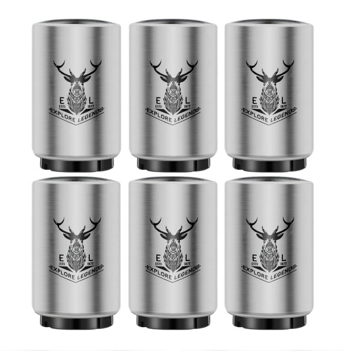 ⚡Magnetic Push Down Beer Bottle Opener: Open Any Bottle in 1 Second! ❌Never Lose a Cap Again⚡ for Home, Bar & Kitchen | Stainless Steel & Automatic -🚀Up to 75% off