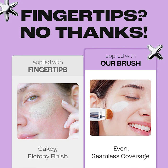 🔥Final 3 hours 75% off:🌸 Cover Cream Stick V w/ Detachable Brush - Korean Skin Care Concealer Stick – Balm to Cream Foundation Makeup Stick (0.45 oz)