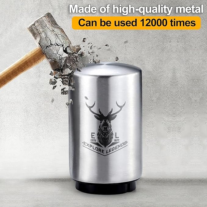 ⚡Magnetic Push Down Beer Bottle Opener: Open Any Bottle in 1 Second! ❌Never Lose a Cap Again⚡ for Home, Bar & Kitchen | Stainless Steel & Automatic -🚀Up to 75% off