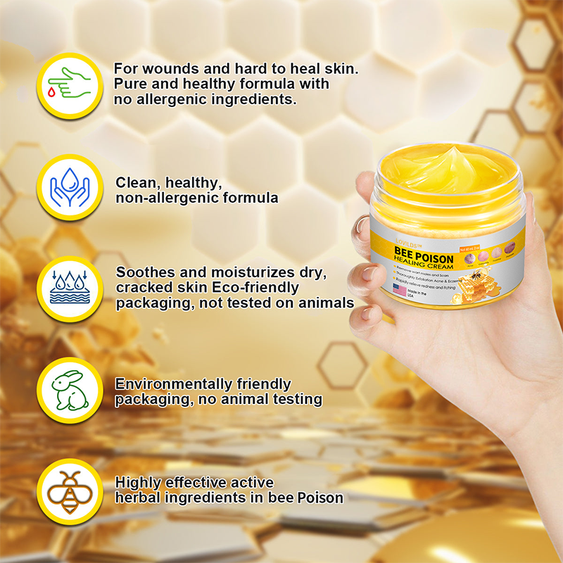 LOVILDS™ BEE POISON Skin Cream(👨⚕AAD Recommended),for Remove Warts, Acne and Scars