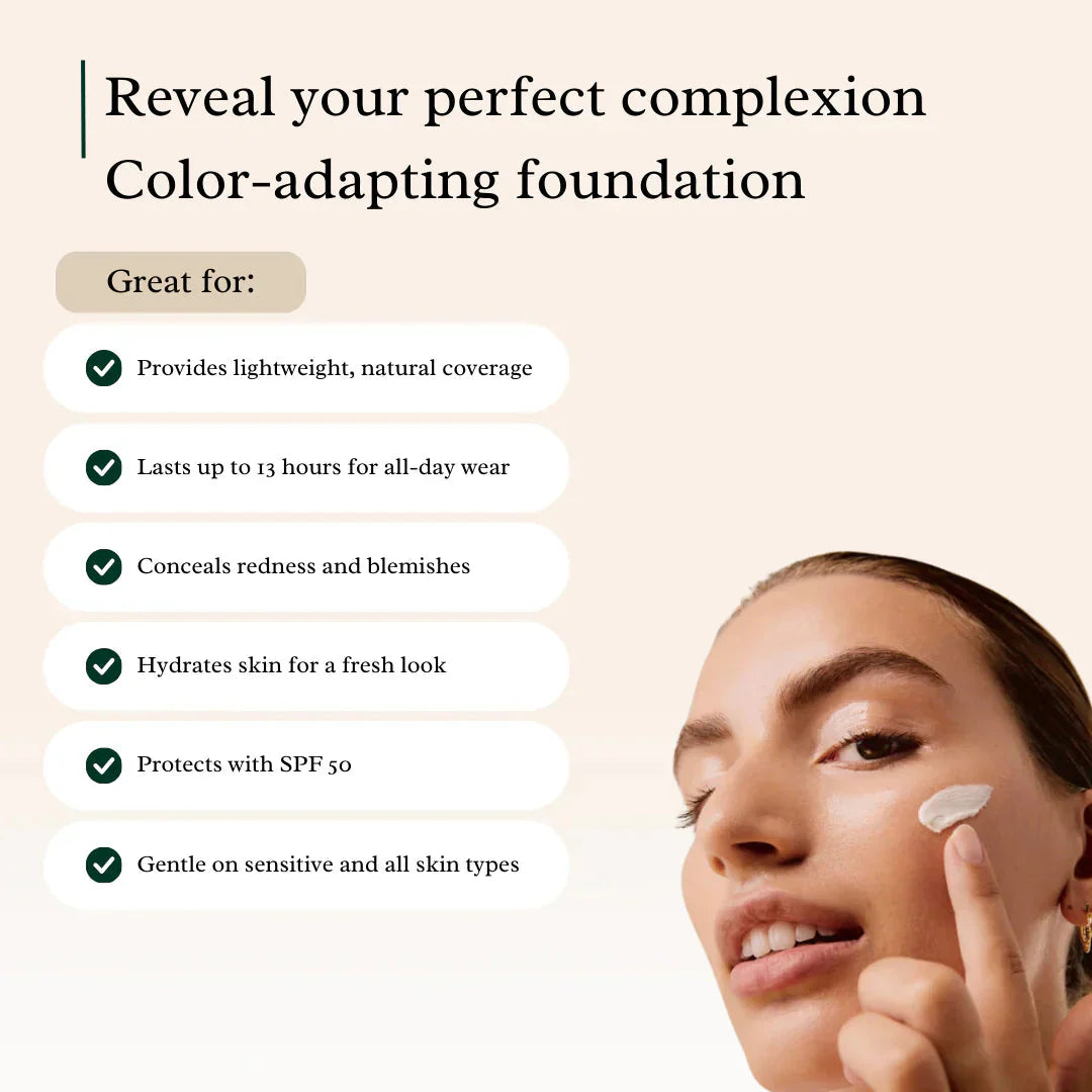Viral 4-in-1 Chameleon Foundation | đ„79% OFF! Self-Adjusting Shade Works With ALL Primers - Lab-Validated 24H Wear