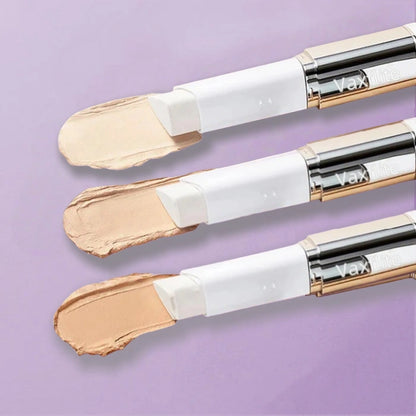 🔥Final 3 hours 75% off:🌸 Cover Cream Stick V w/ Detachable Brush - Korean Skin Care Concealer Stick – Balm to Cream Foundation Makeup Stick (0.45 oz)