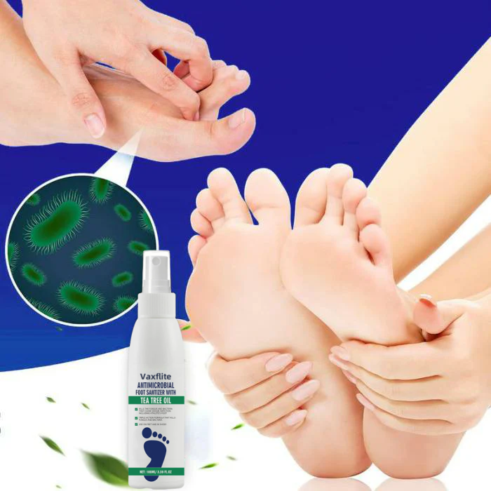 🔥New User Offer🔥Tea Tree Oil Foot Care Spray – Premium Foot &amp; Nail Moisturizer, Odor Eliminator, and Crack Relief Solution