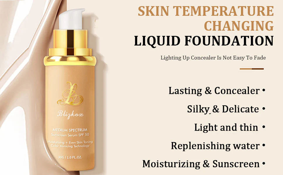 Viral 4-in-1 Chameleon Foundation | 🔥79% OFF! Self-Adjusting Shade Works With ALL Primers - Lab-Validated 24H Wear