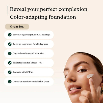 Viral 4-in-1 Chameleon Foundation | 🔥79% OFF! Self-Adjusting Shade Works With ALL Primers - Lab-Validated 24H Wear